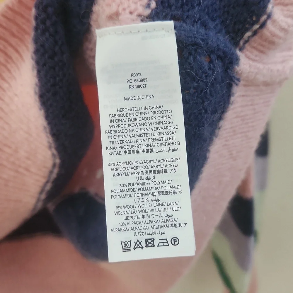 Boden Fluffy Wave Multicolored Sweater - Picture 6 of 8